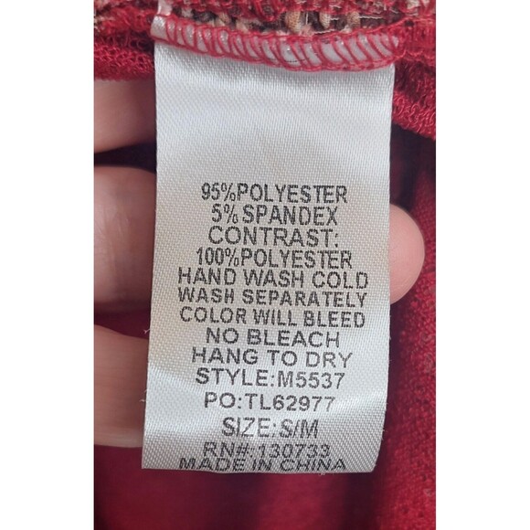 Umgee Darker Red Kimono/Cardigan with Animal Print Trim NWT S/M Sheer - Picture 5 of 8